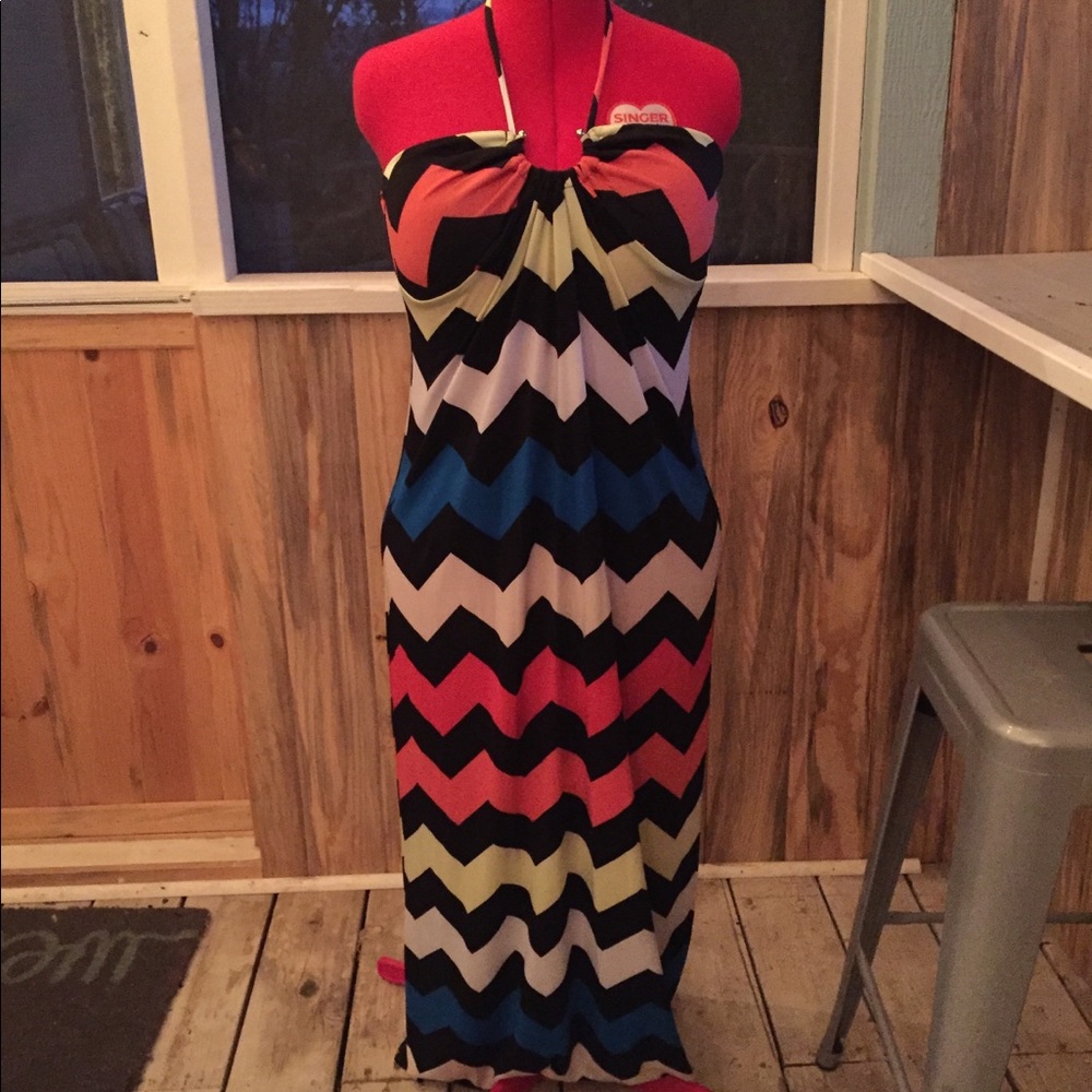 Halter Chevron Dress